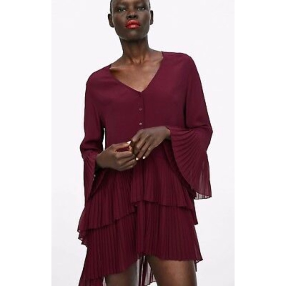 Zara pleated dress